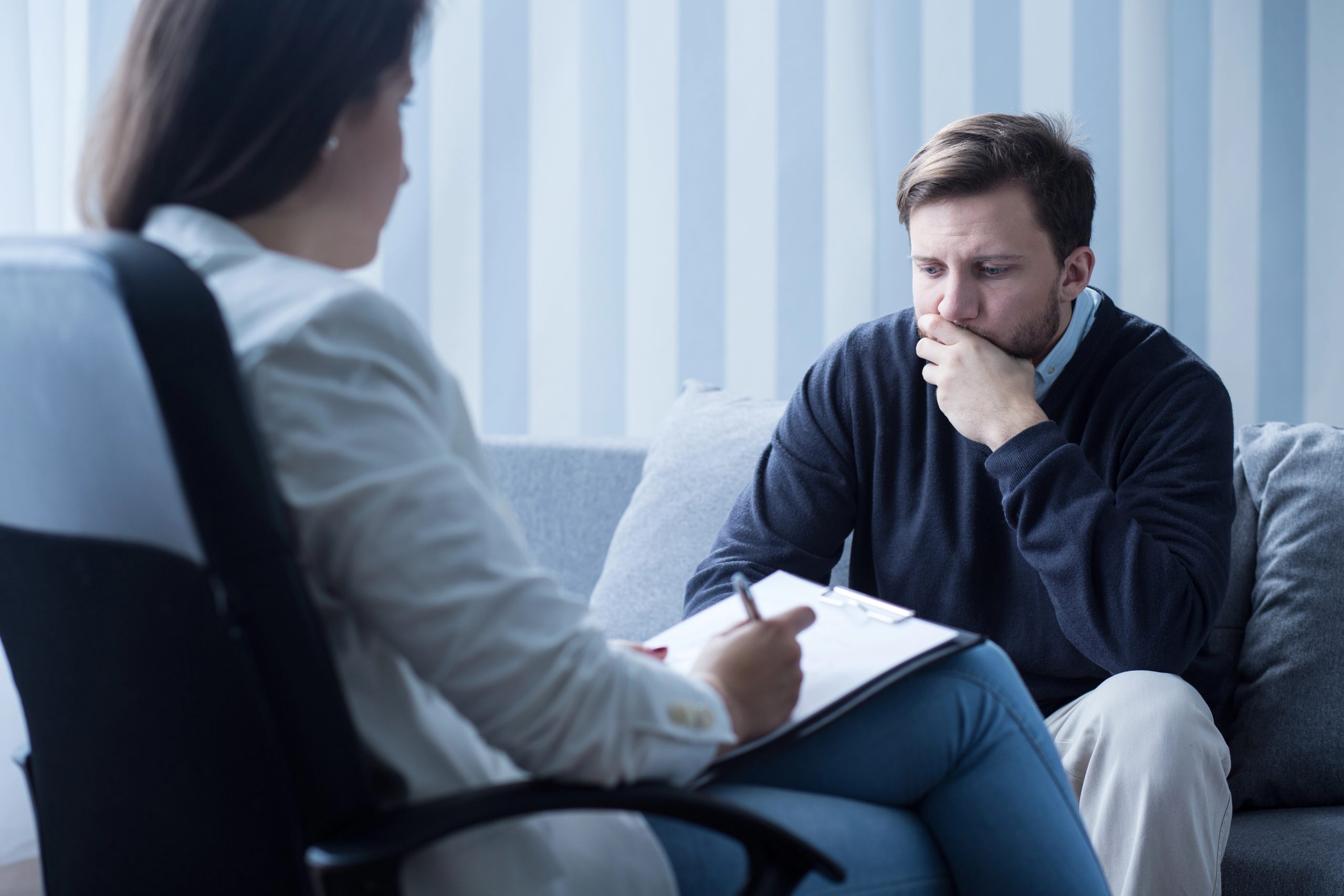 Man going through counseling in Las Vegas, NV
